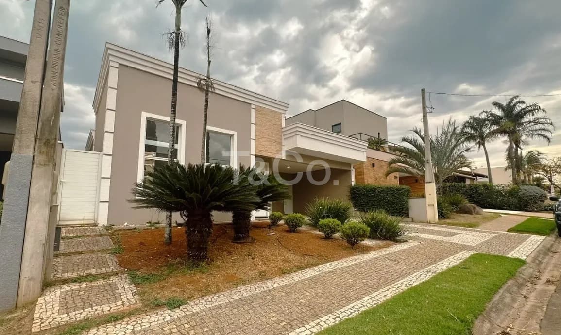 Casa 4 Suítes Em Condomínio Fechado, No Condomínio Metropolitan, Paulínia Com 4 Vagas de Garagem