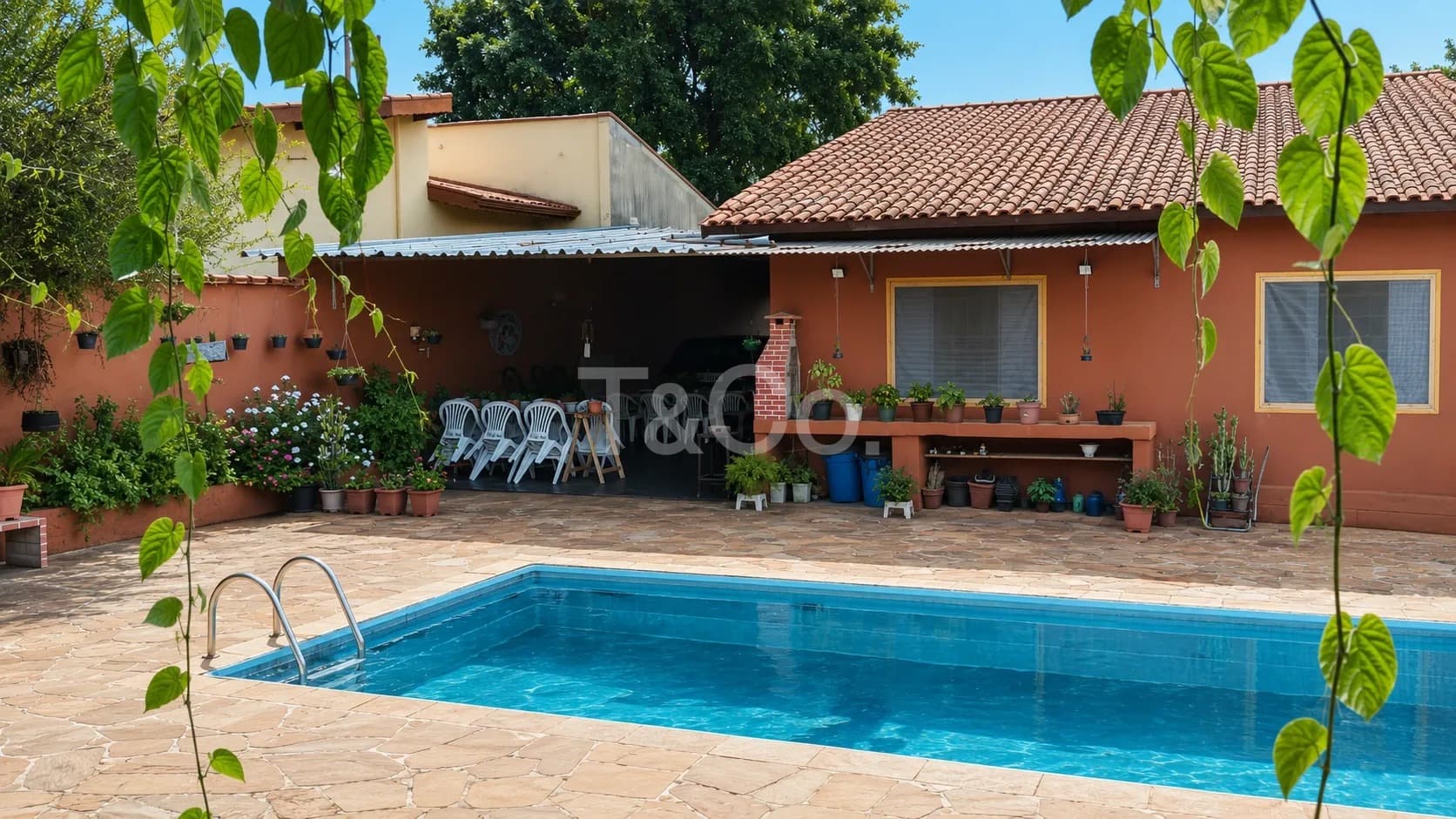 Casa Térrea Com Piscina e Edícula No Bosque das Palmeiras