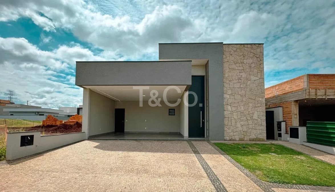Casa de Luxo À Venda No Condomínio Santorini | 4 Suítes e Piscina