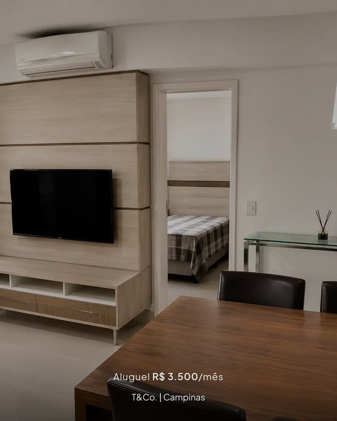 Apartamento mobiliado para alugar no Helbor Home Flex, no Cambuí, em Campinas. 🏙️
Andar alto e posição lateral, com so