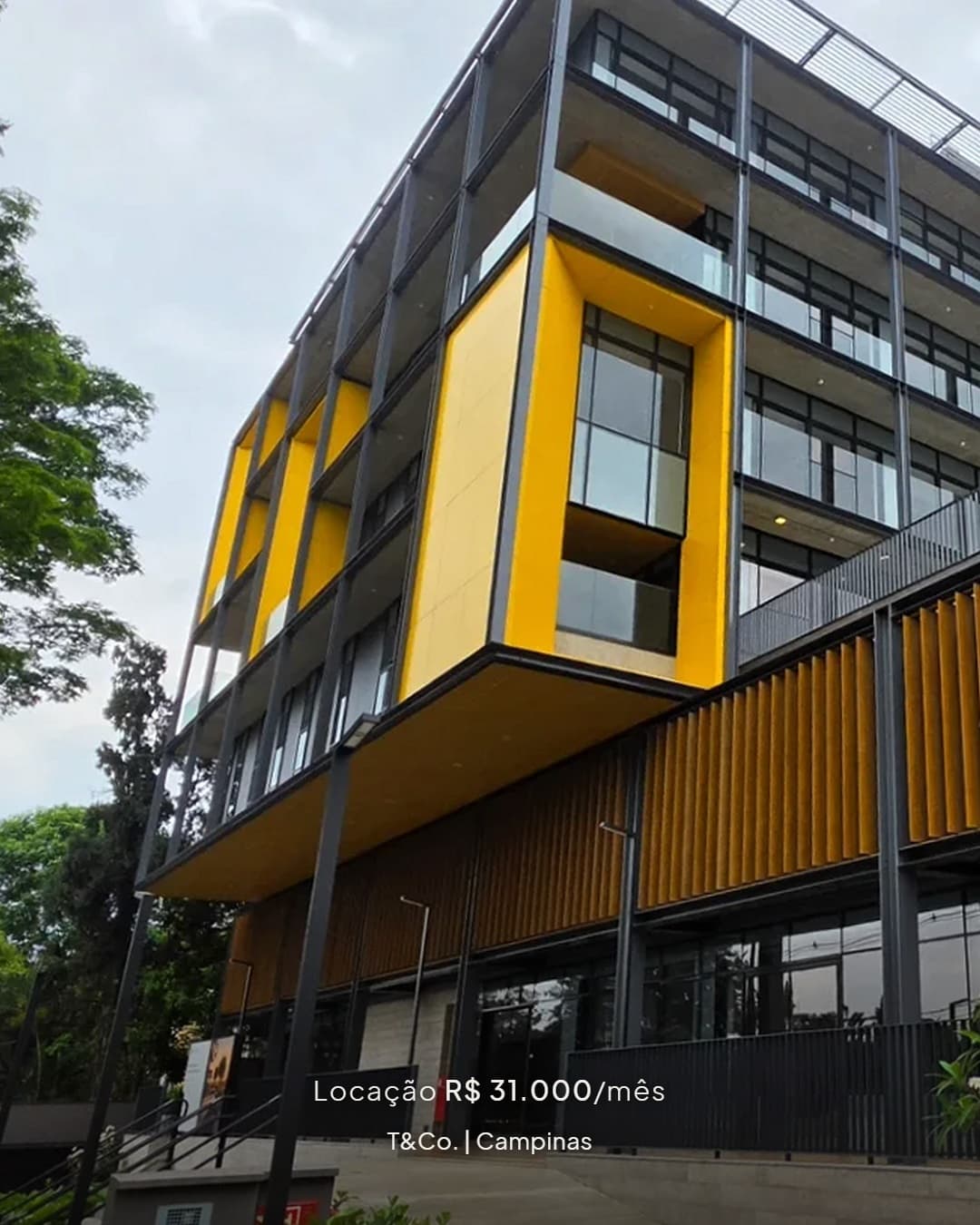 Laje corporativa de 211 m² para locação no Square Corporate, na Nova Campinas. 🏢
Prédio novo, nunca habitado, com arqu