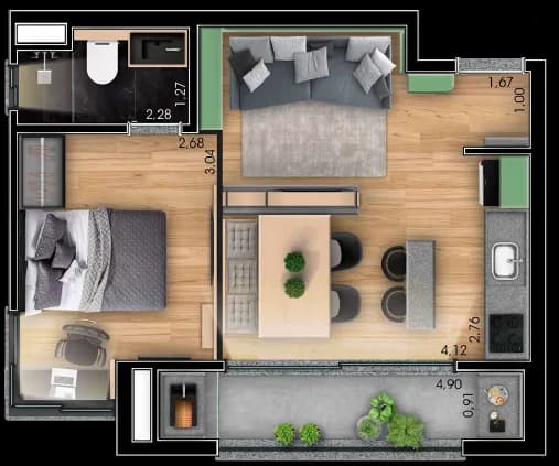 Ateliê Cambuí em Cambuí, Campinas, planta 1