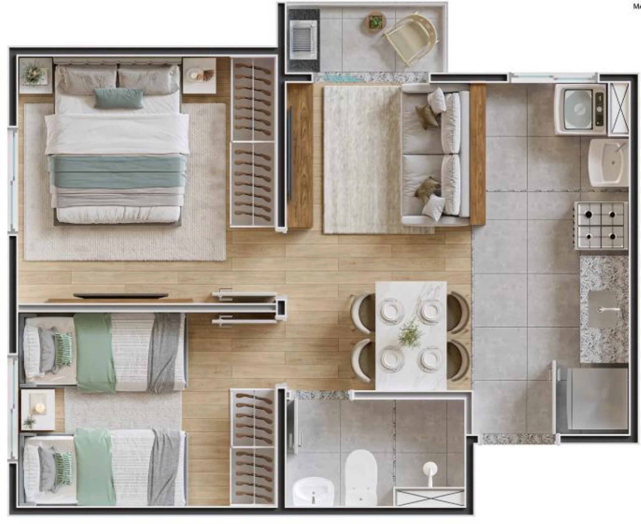 Alto Elíseos 74 em Jardim Campos Elíseos, Campinas, planta 1