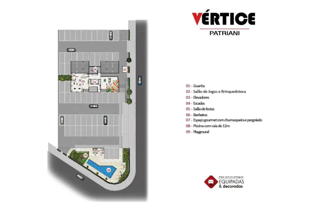 Condomínio Edifício Vértice Patriani em Jardim Pauliceia, Campinas, planta 1