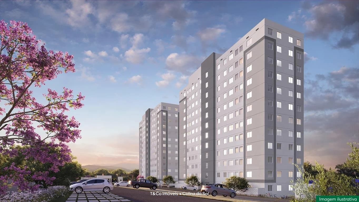 Colina do Sol em Santa Clara, Campinas: Fachada do Colina do Sol (perspectiva ilustrada da construtora)